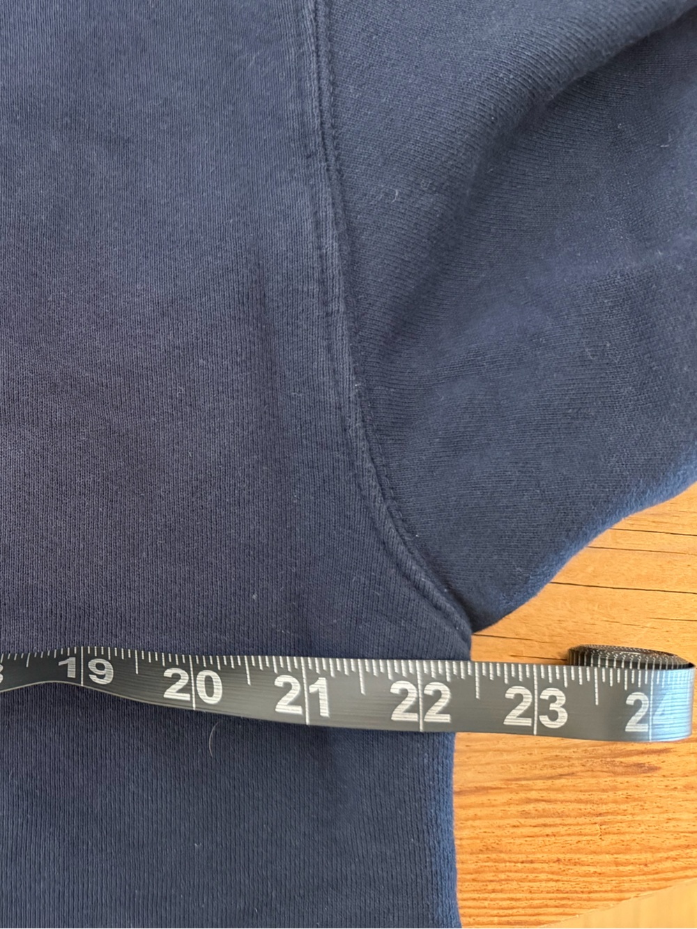 Perfectwhitetee Rebecca Terry 3/4 Puff Sleeve Sweatshirt Top Navy Blue Women’s M - Picture 8 of 9